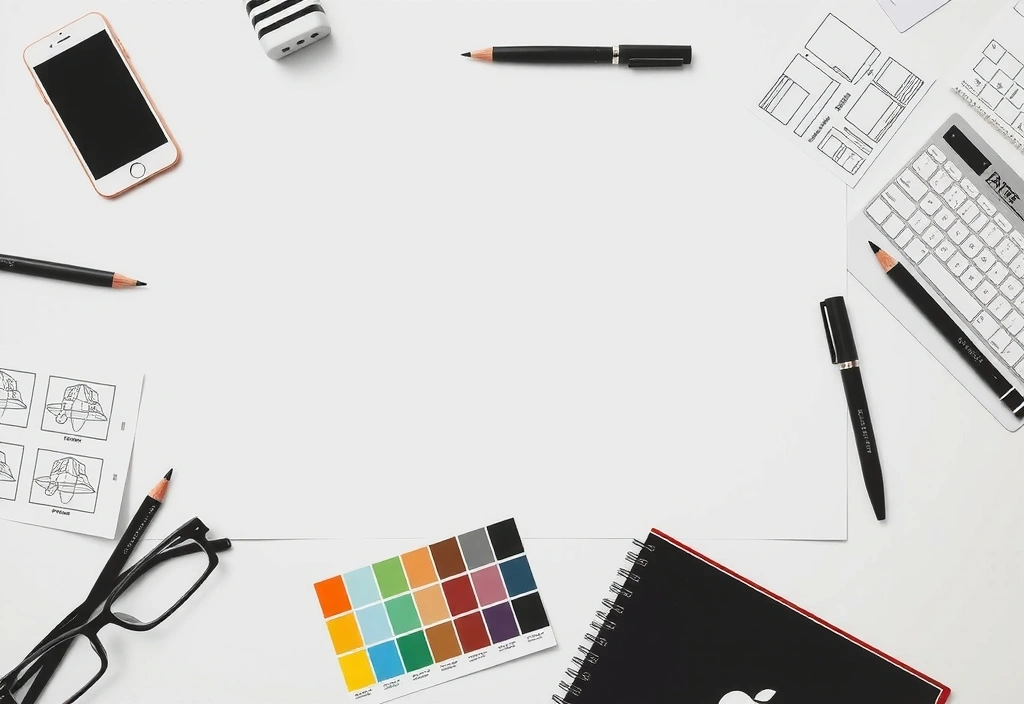 Croquis et échantillons de design